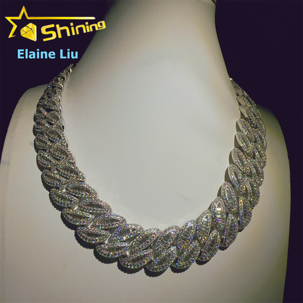 CUBAN CHAIN 26MM SREBRNY