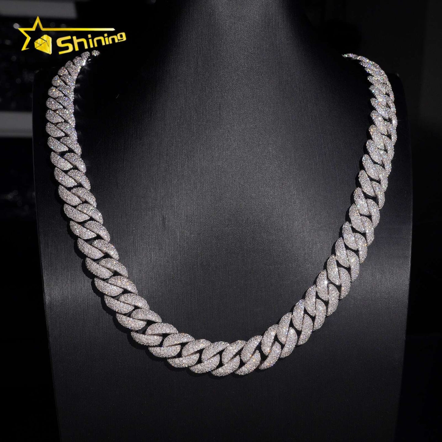 CUBAN CHAIN 14MM SREBRNY