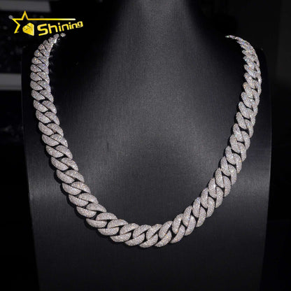 CUBAN CHAIN 14MM SREBRNY