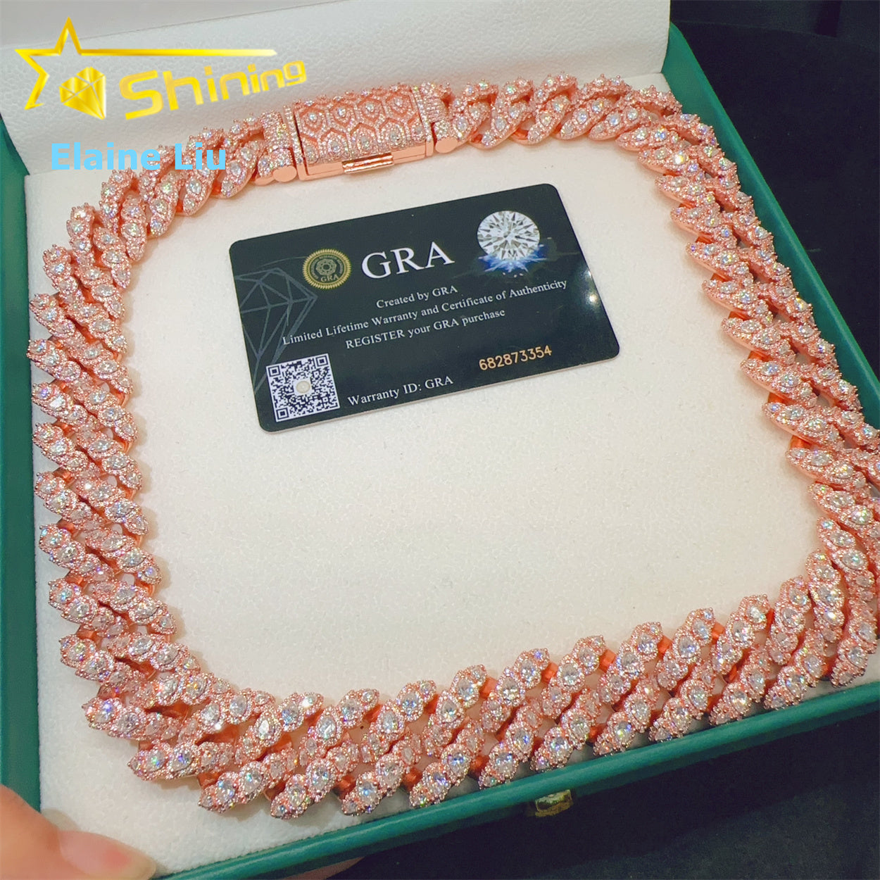CUBAN CHAIN 21MM ROSE