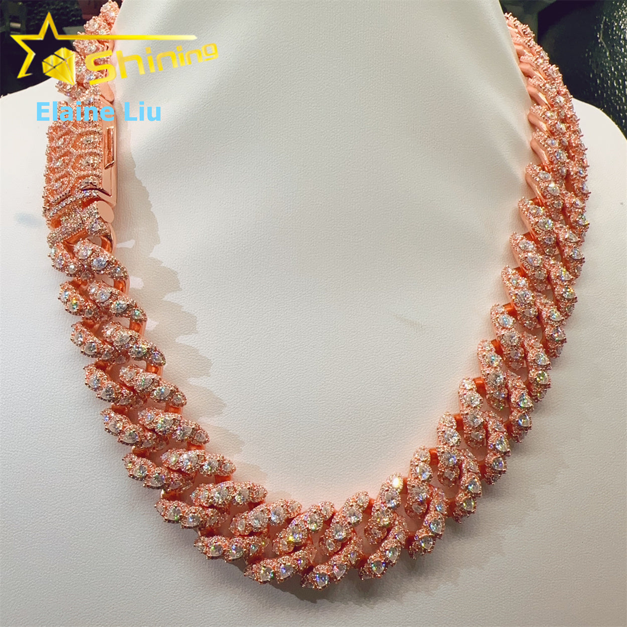 CUBAN CHAIN 21MM ROSE